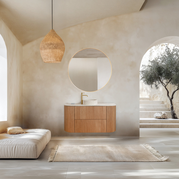 Oval back to wall recycle goed