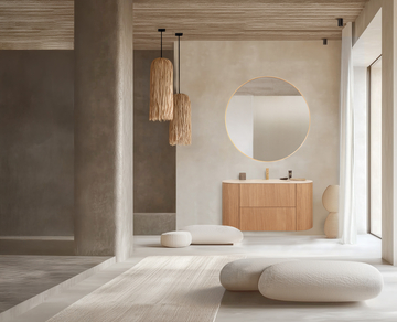 Oval light wood groot LR